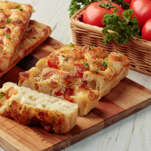 Golden Sourdough Focaccia Sticks