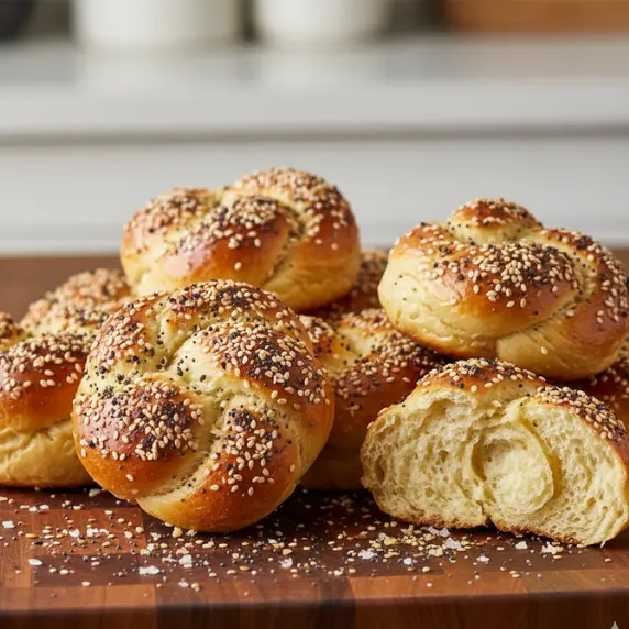 Organic Mini Challah Roll - Everything